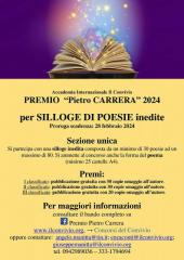 Premio per silloge inedita  “Pietro Carrera” 2024 (X edizione)