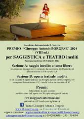 Premio per saggistica e teatro inediti “Giuseppe Antonio Borgese” 2024 (VIII ed.)