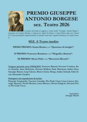 RISULTATI  PREMIO GIUSEPPE ANTONIO BORGESE